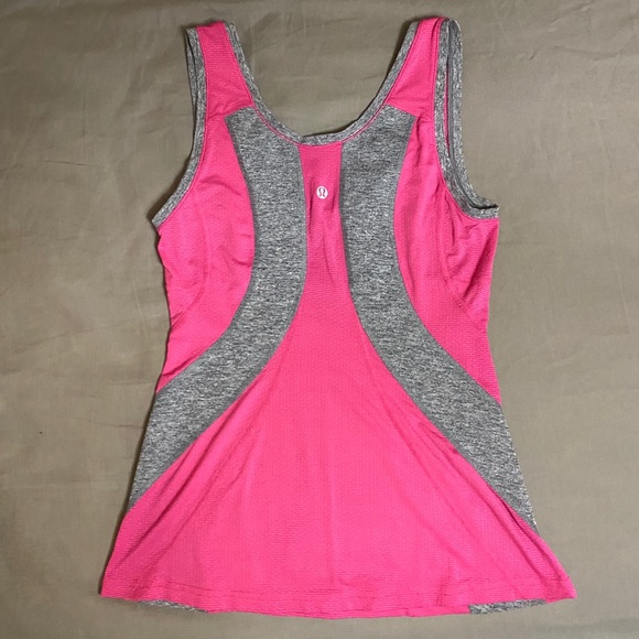 Lululemon pink & grey tank - Picture 3 of 3